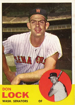 1963 Topps Baseball Cards      047      Don Lock RC